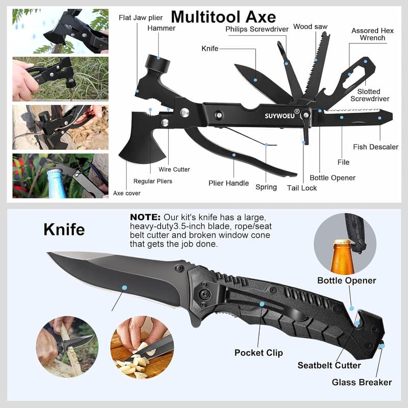 Father's Day Survival Gear 21-in-1 Tool Kit