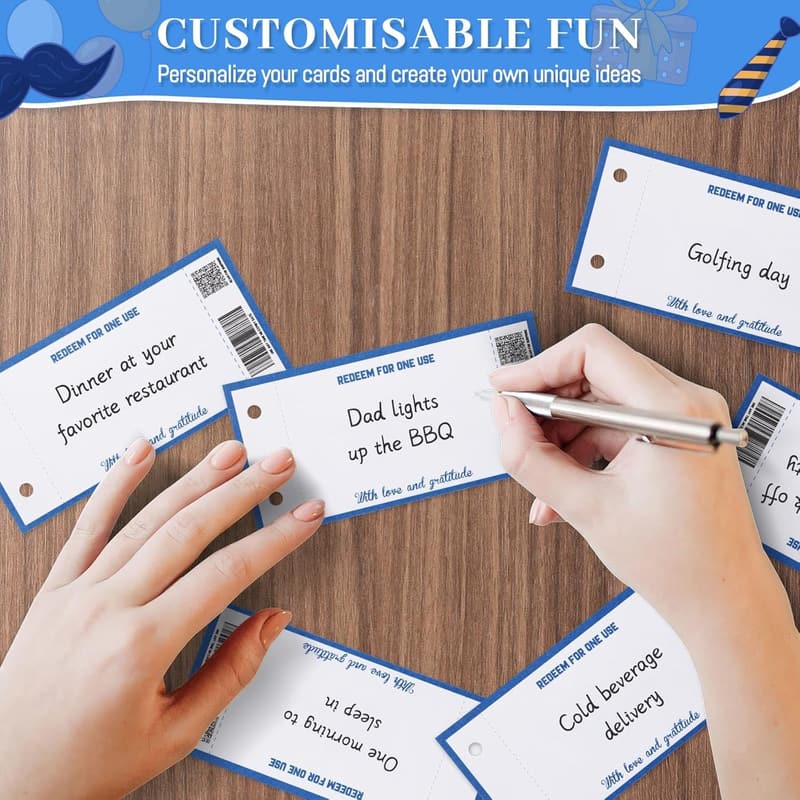Father's Day Coupon Book: 30 DIY Sheets for Dad