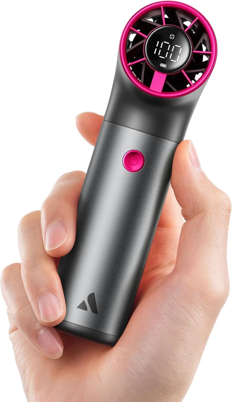 Portable High-Speed Pocket Fan, 7-Speed, Rechargeable