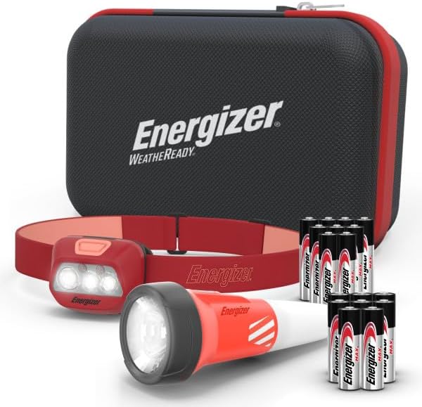 Power Outage Kit: LED Flashlight & Headlamp Combo