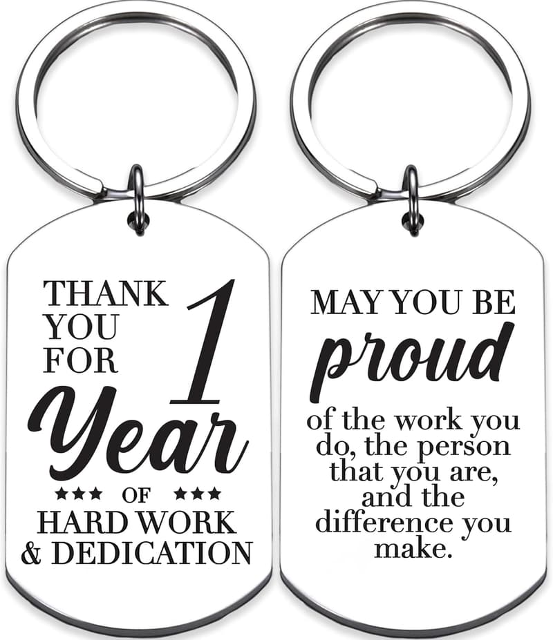 Work Anniversary Keychain for Employees