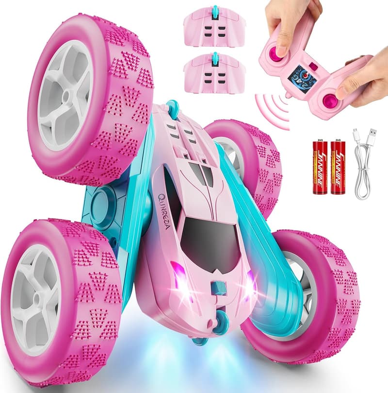 Girls' Birthday Pink 360° RC Stunt Car