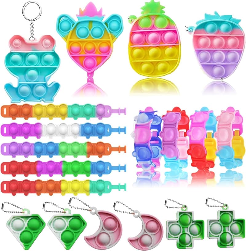 Kids Party Favors: Pop Fidget Toys Classroom Prizes