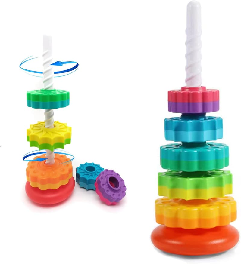 Birthday Montessori Stacking Toy for Toddlers