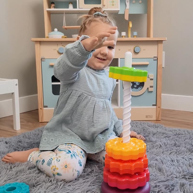 Birthday Montessori Stacking Toy for Toddlers