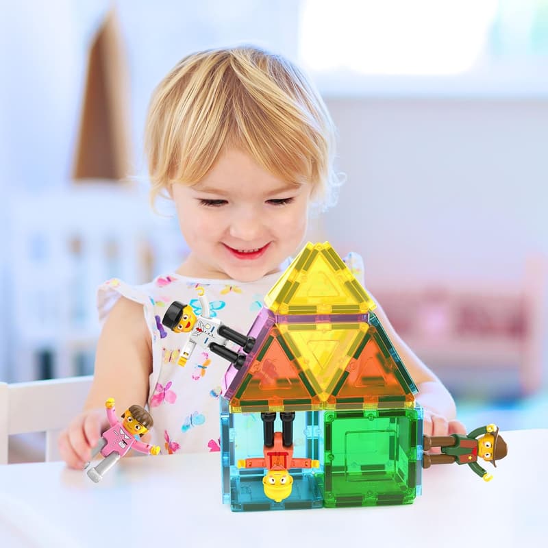 STEM Magnetic Action Figures Building Set for Toddlers