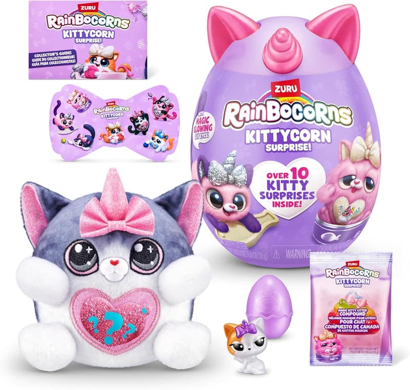 Rainbocorns Kittycorn Surprise Plush Egg Set for Kids
