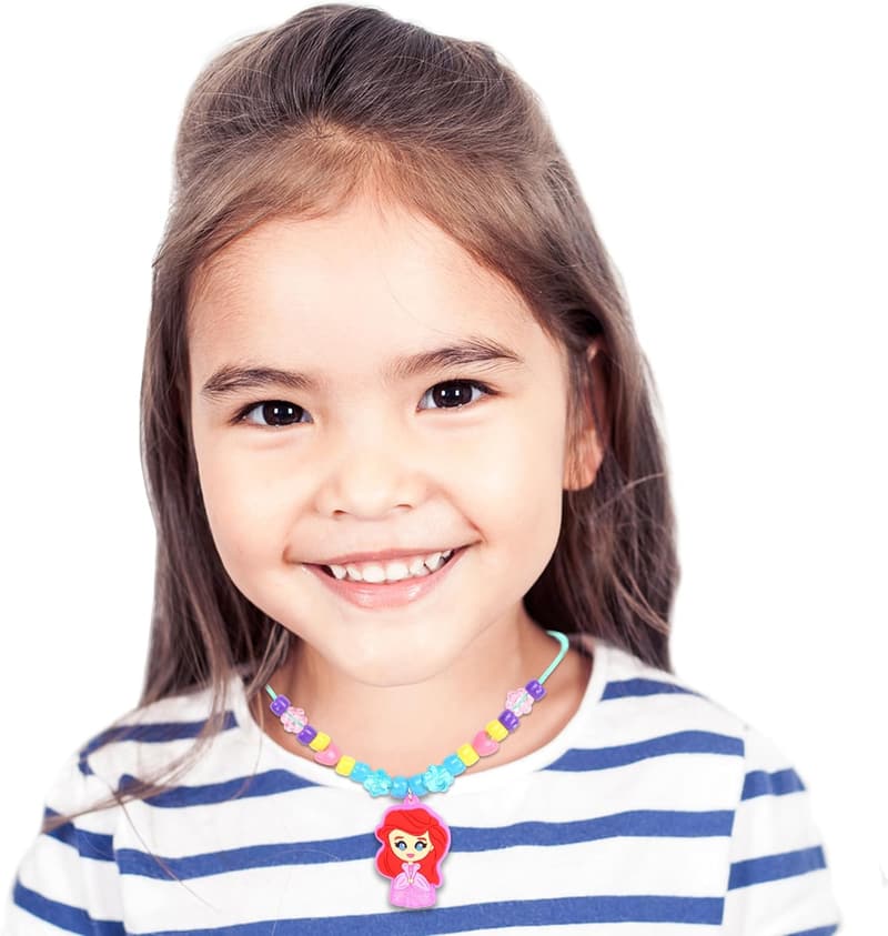 Disney Princess Jewelry Kit for Kids, 160-Piece Set