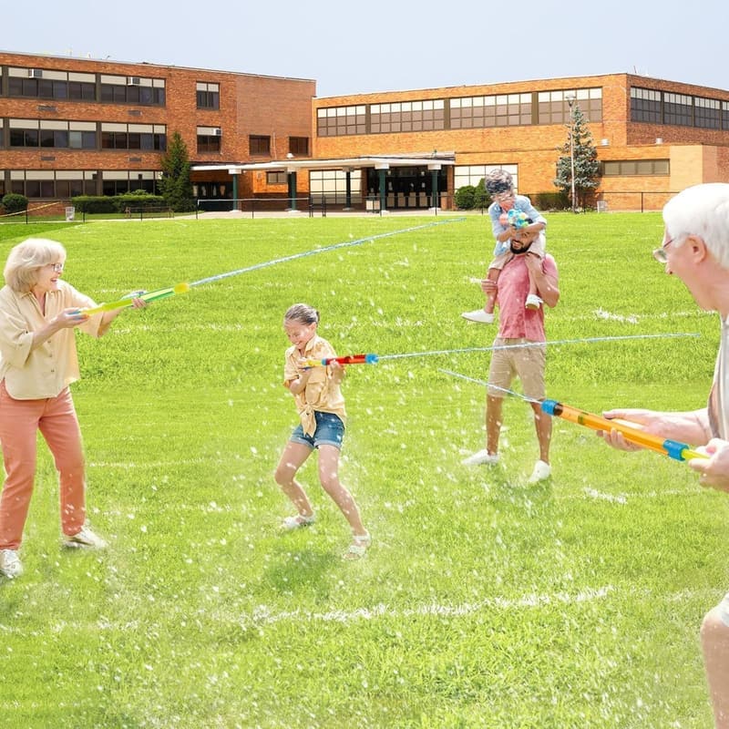 Summer Water Soaker Blasters, 6-Piece Set for Kids & Adults