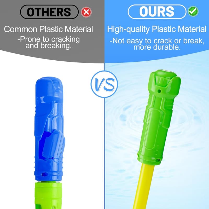 Summer Water Soaker Blasters, 6-Piece Set for Kids & Adults