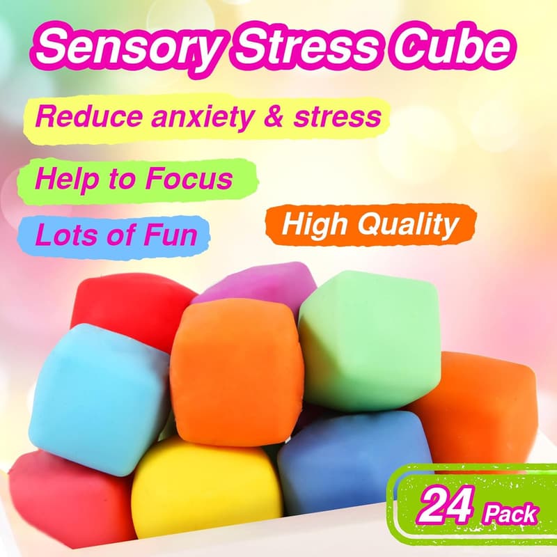 24-Pack Stress Relief Squishy Fidget Toys for Kids