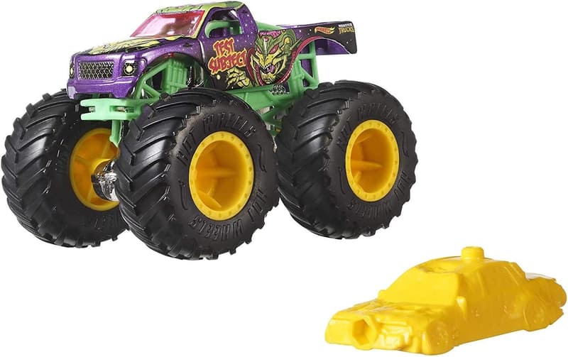 Hot Wheels Monster Truck & Crushable Car Set
