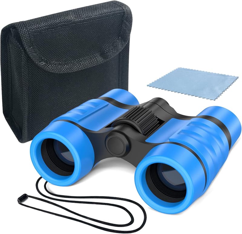 Kids' Outdoor Binoculars, Blue - Birthday Gift