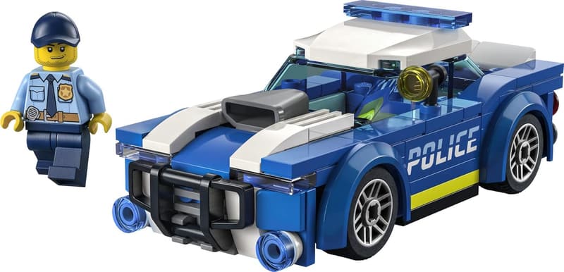 Police Car Building Set for Kids 5+ with Officer Minifigure