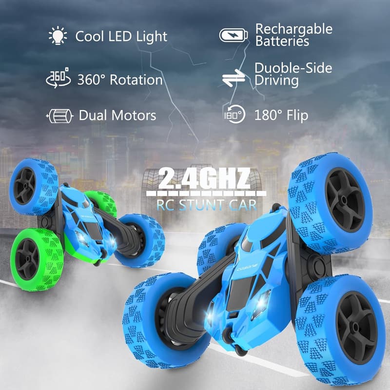 Kids' Remote Control Car - 4WD 360° LED All-Terrain