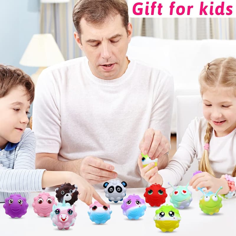 Kids Animal Pop Balls Party Favors - 30 Pack