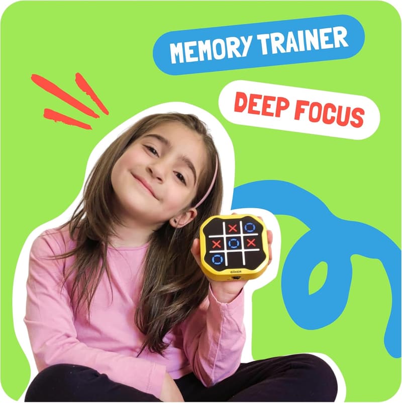 Birthday Tic Tac Toe Handheld Puzzle Game for Kids