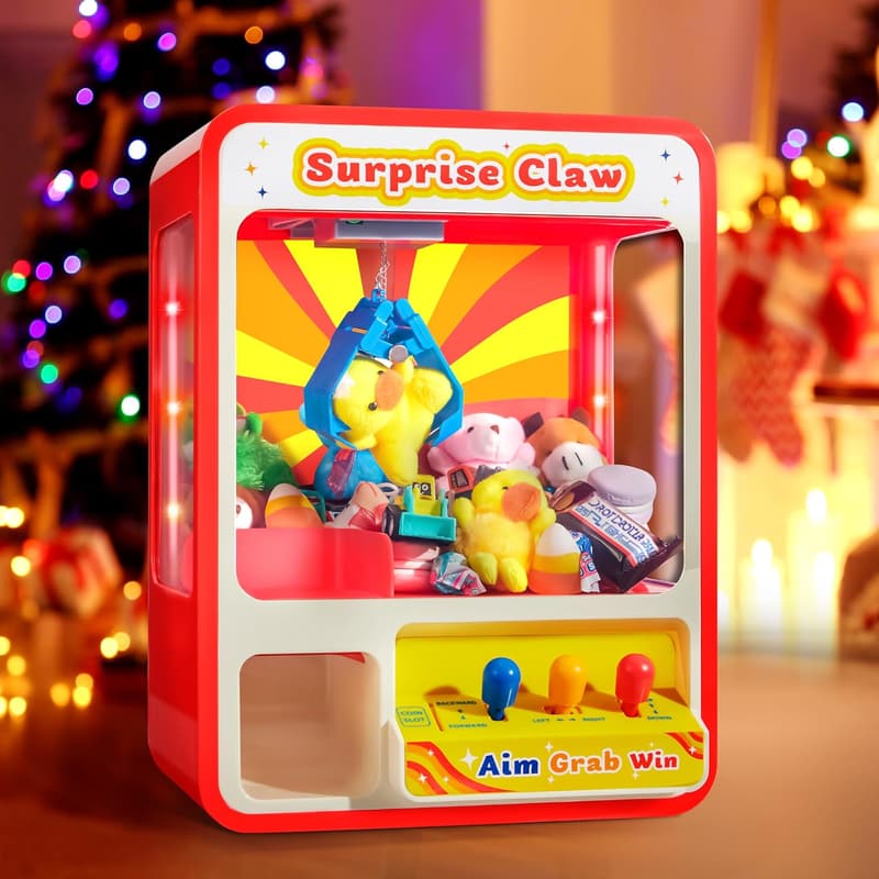 Christmas & Birthday Claw Machine Toy for Kids, Ages 3+
