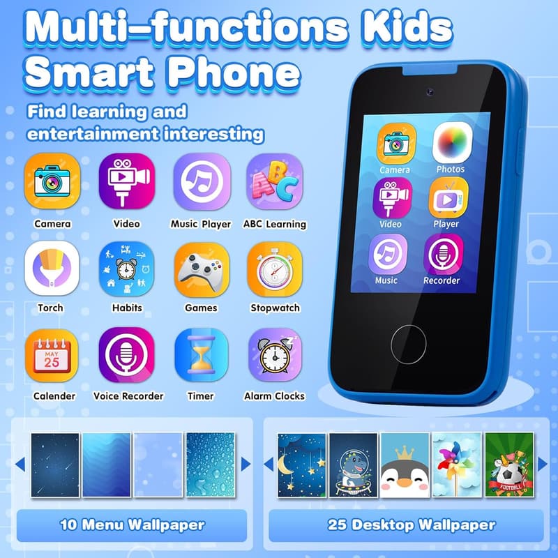 Birthday Gift Kids Touchscreen Toy Phone 3-8 Years