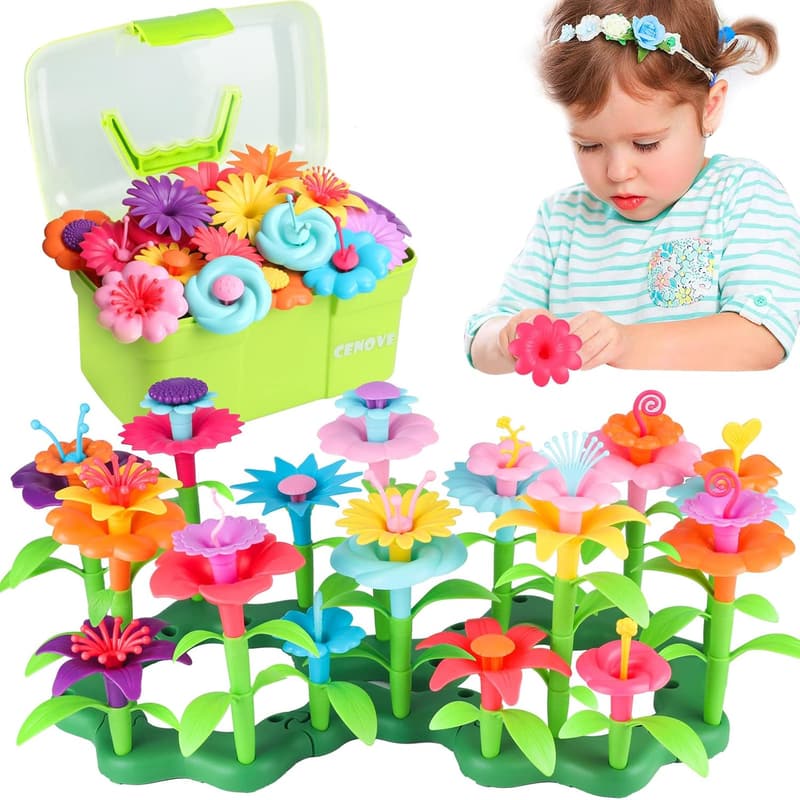 STEM Building Blocks for Kids with Storage Box