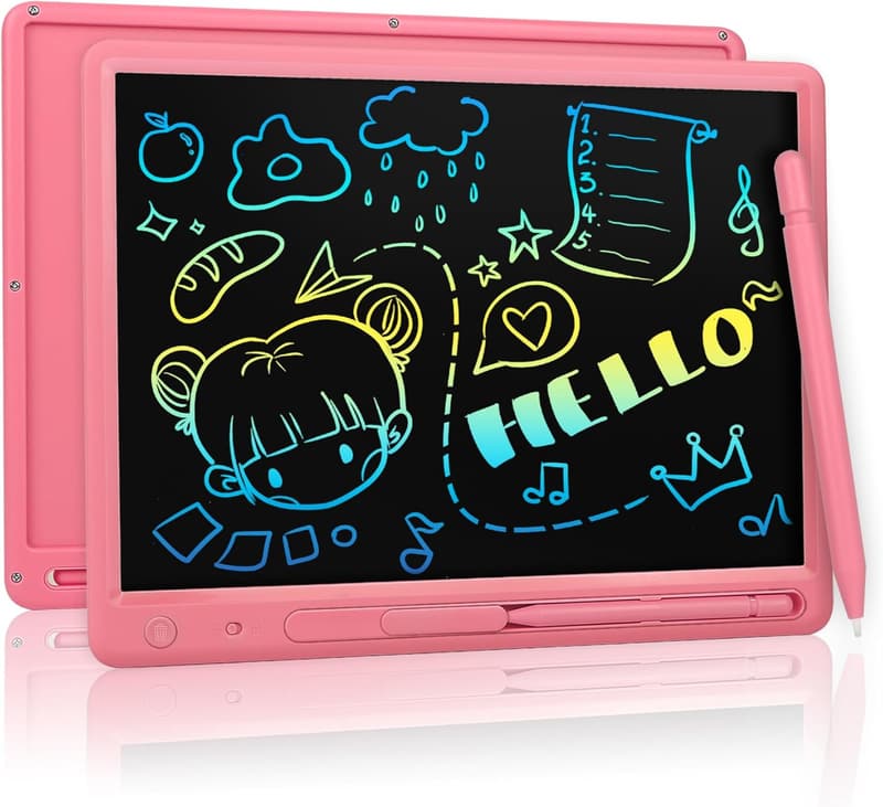 Christmas Gift: Pink LCD Drawing Tablet for Kids