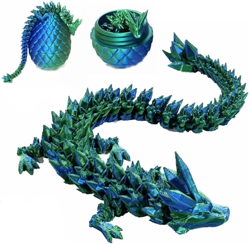 Easter Dragon Egg Fidget Toy - 3D Printed