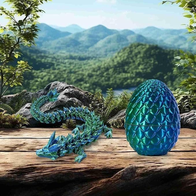 Easter Dragon Egg Fidget Toy - 3D Printed