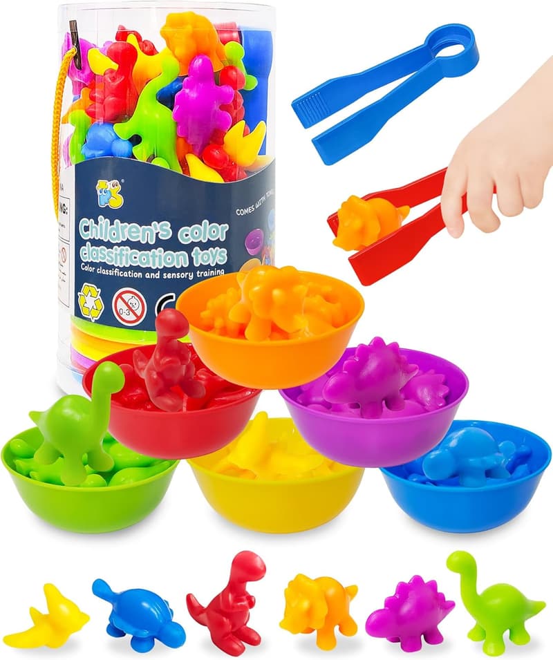 Birthday Dinosaur Counting Toy for Kids Ages 3-5