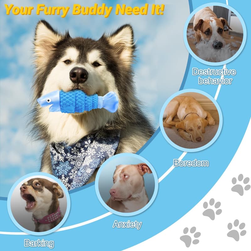 Tough Dog Chew Toy for Aggressive Chewers, Bacon Flavor
