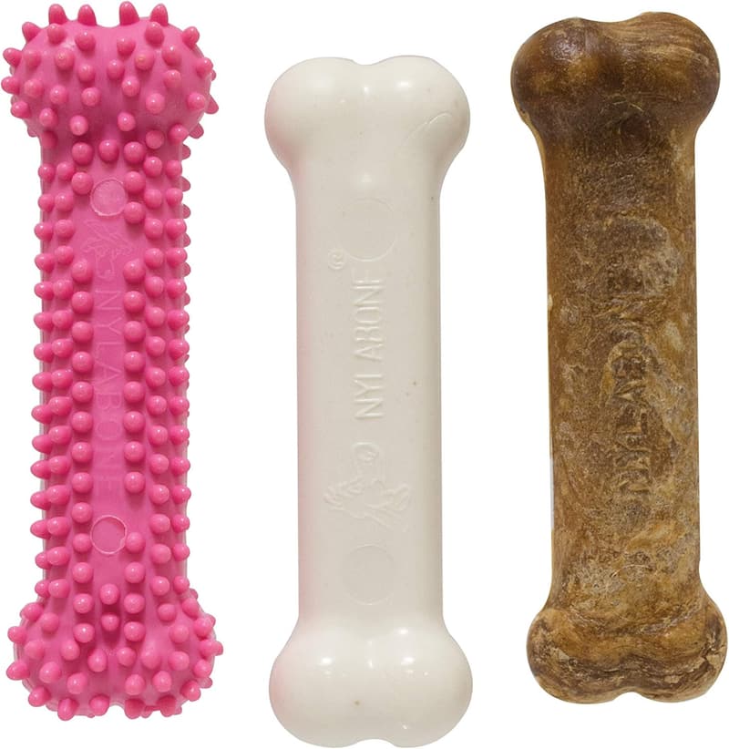 Puppy Chew Toy & Treat Pack, Chicken & Bacon, Small