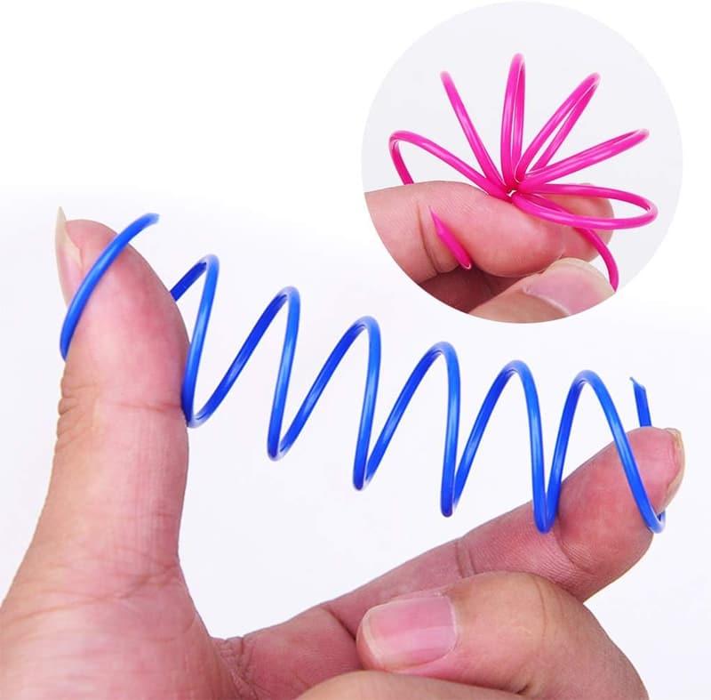 Interactive Cat Spring Toy Set, 12-Piece