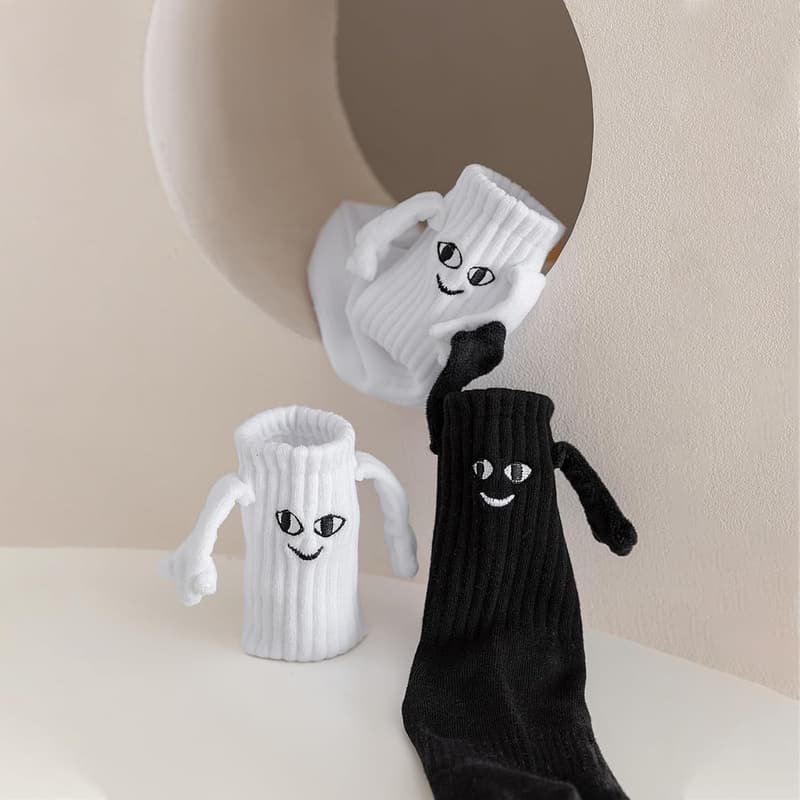 Birthday Magnetic Hands Socks for Couples