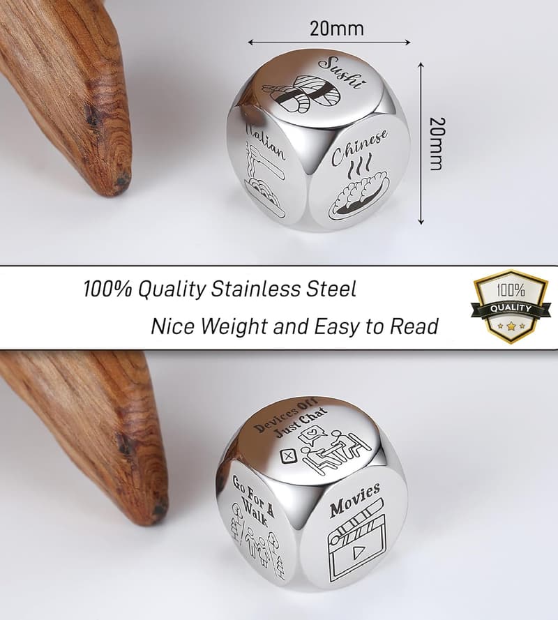 Anniversary Date Night Decision Dice for Couples