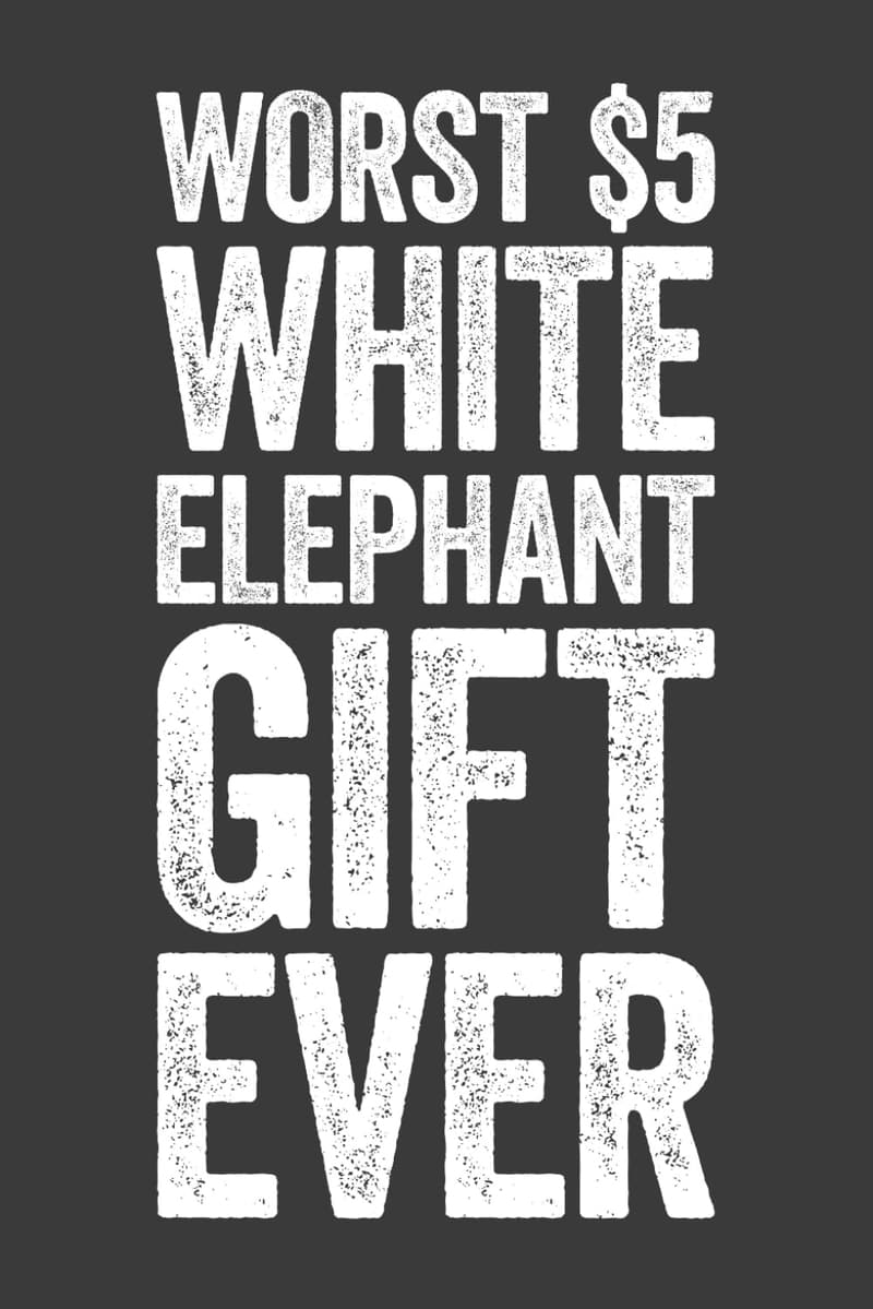 White Elephant Notebook - 6x9 Blank Lined Journal