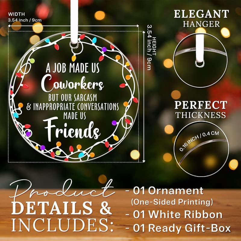 Christmas Coworker Ornament 2025