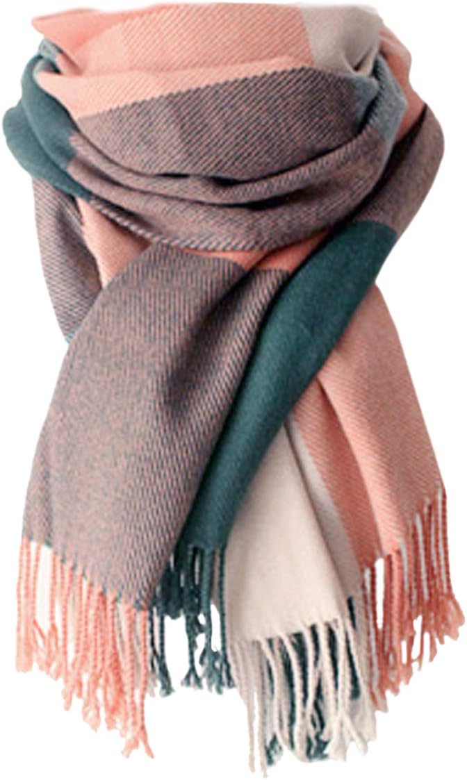 Women's Plaid Oversized Blanket Scarf