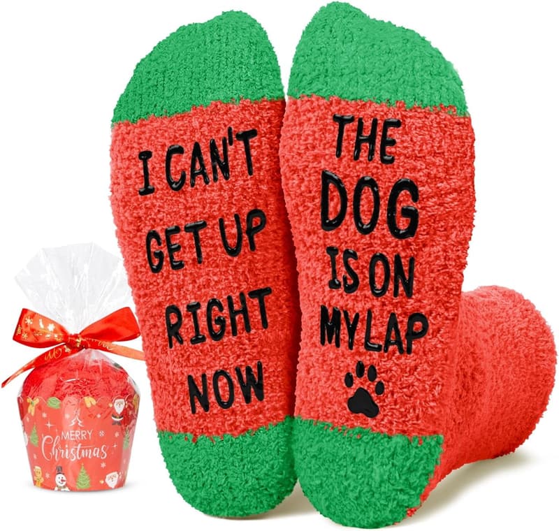 Dog Lovers' Fuzzy Gift Socks