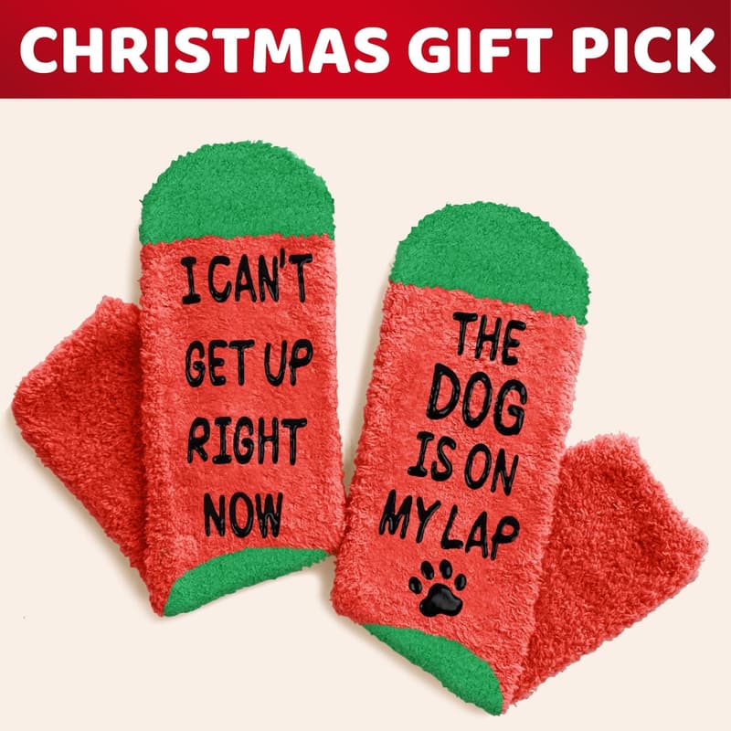Dog Lovers' Fuzzy Gift Socks