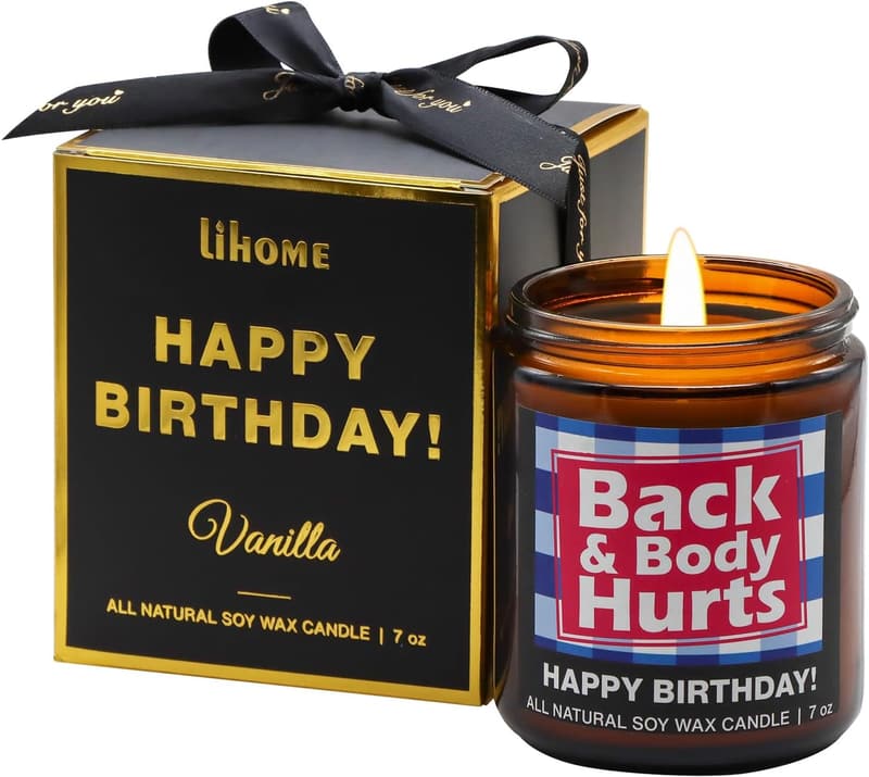 Birthday Vanilla Candle - Back and Body Hurts