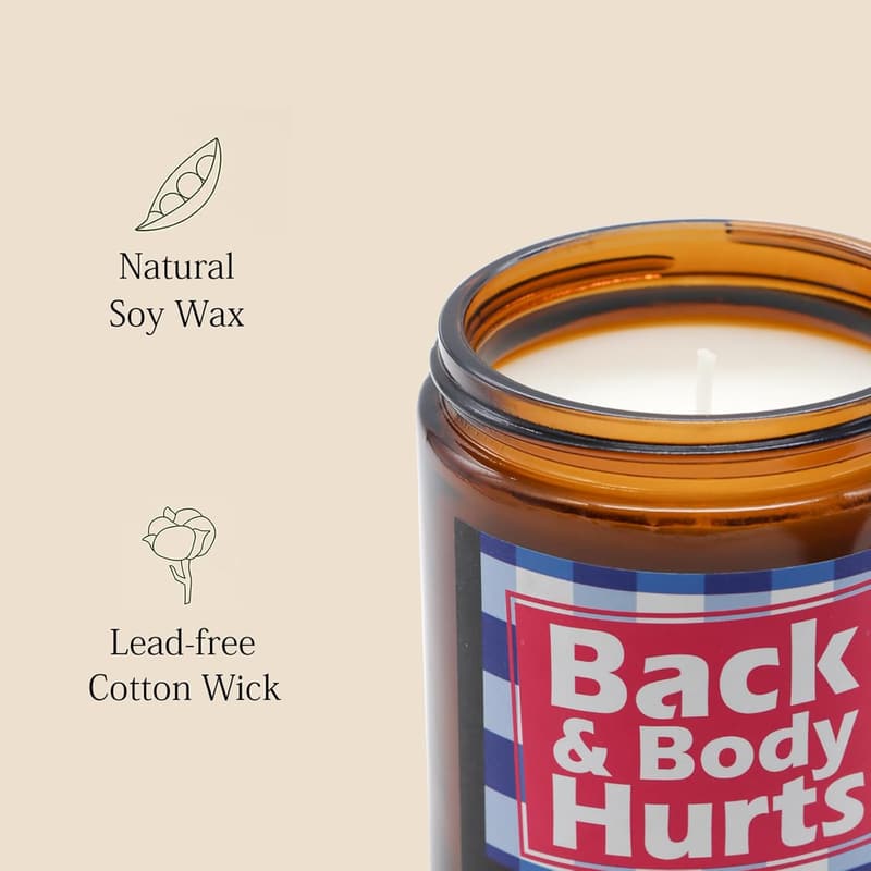 Birthday Vanilla Candle - Back and Body Hurts