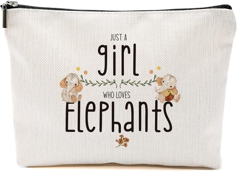 White Elephant Makeup Bag - Funny Gift for Teens & Women