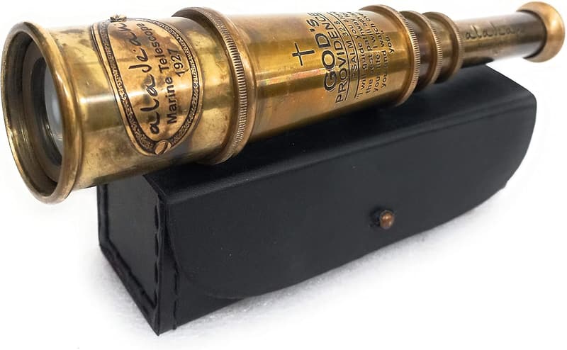 Inspirational Brass Spyglass with Engraving, 16