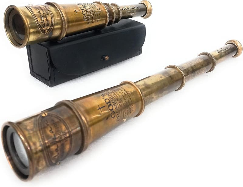 Inspirational Brass Spyglass with Engraving, 16