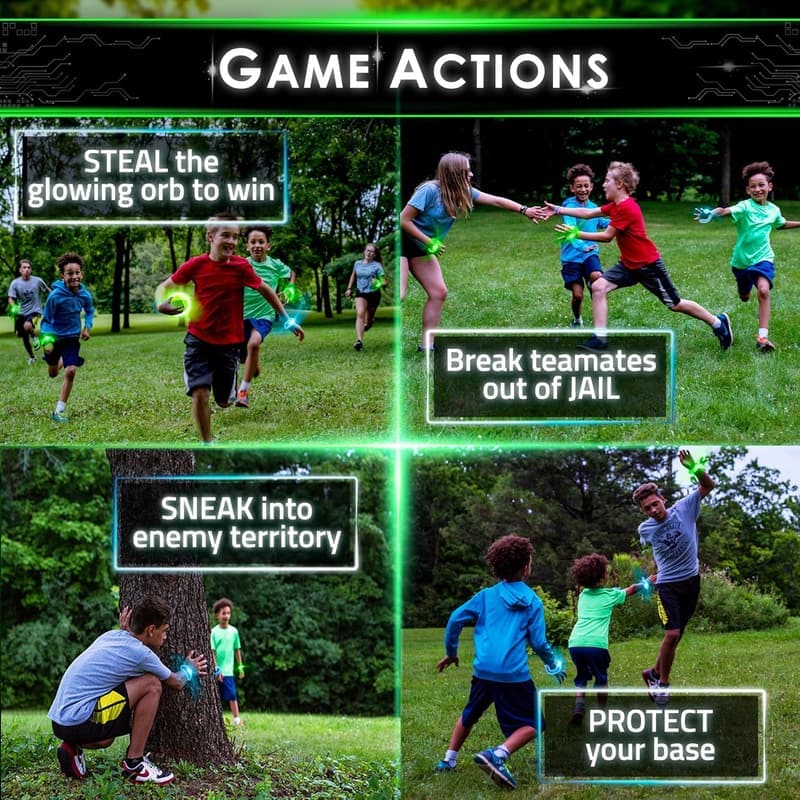 Glow-in-the-Dark Capture the Flag Game for Kids