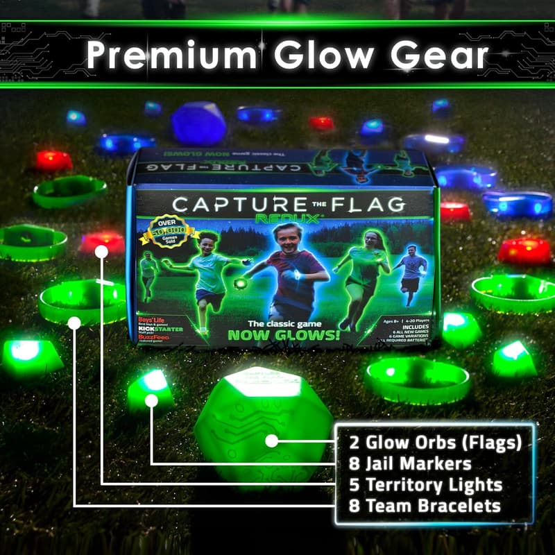 Glow-in-the-Dark Capture the Flag Game for Kids