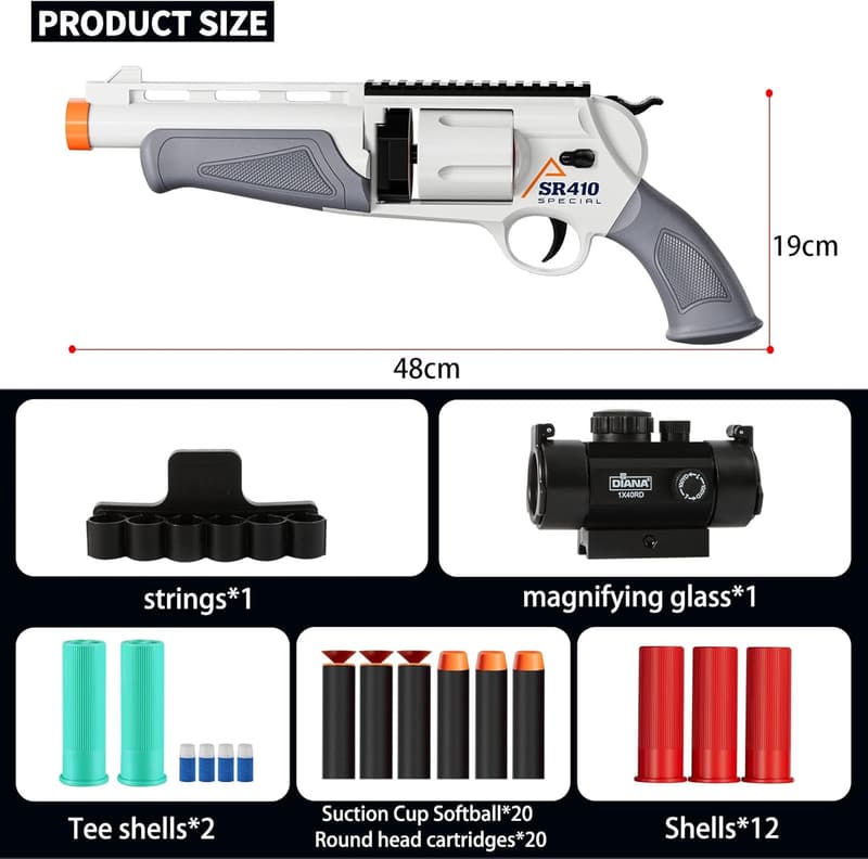 Birthday Gift: Foam Blaster Gun for Boys Age 8+