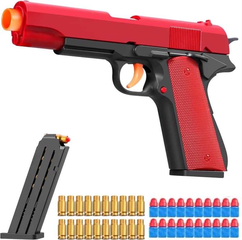 Realistic Toy Gun with Soft Bullets for Adults