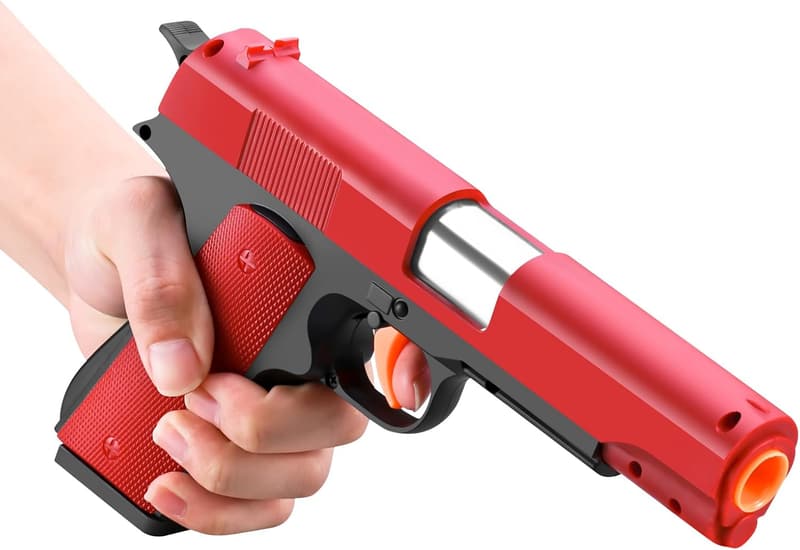 Realistic Toy Gun with Soft Bullets for Adults