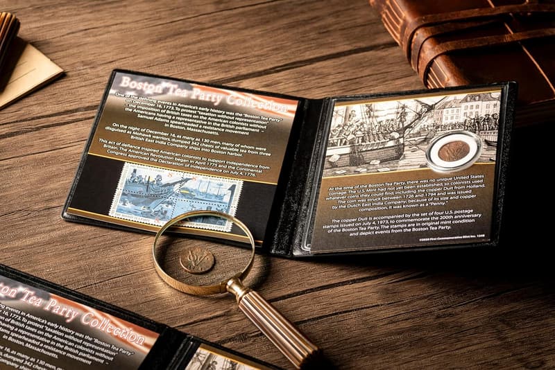 Boston Tea Party Coin & Stamp Set