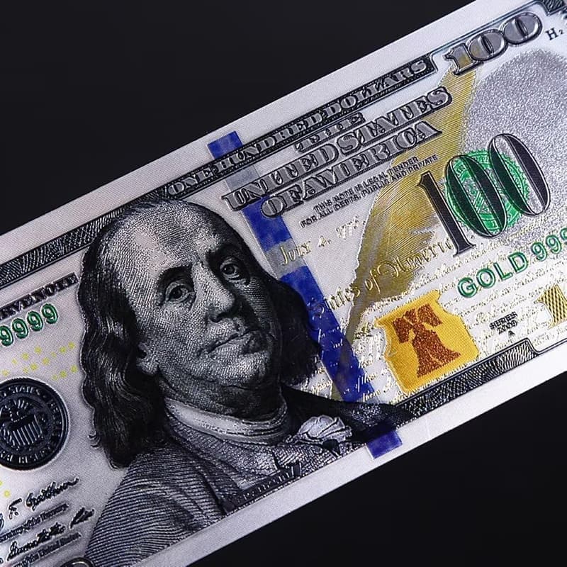 Gift Set: Colorful Dollar Bill Bookmarks, 10 Pieces